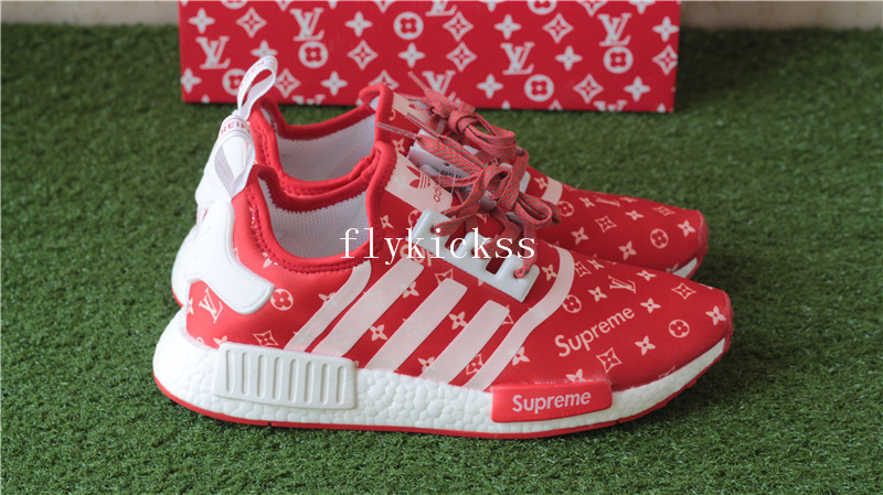 LVS X Supreme Adidas NMD XR1 Red Real Boost